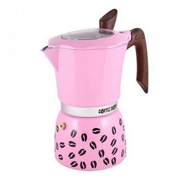 Гейзерная кофеварка Gat Coffee Show 104606 рожева (300 мл, 6 чашек)