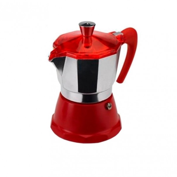 Гейзерная кофеварка Gat Fantasia 106006 червона (300 мл, 6 чашек)