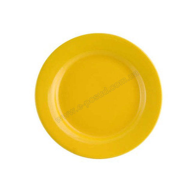 Желтая тарелка десертная 19 см