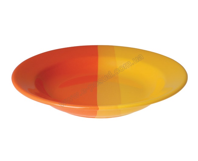 Оранж.-желтая тарелка глубокая 23 см