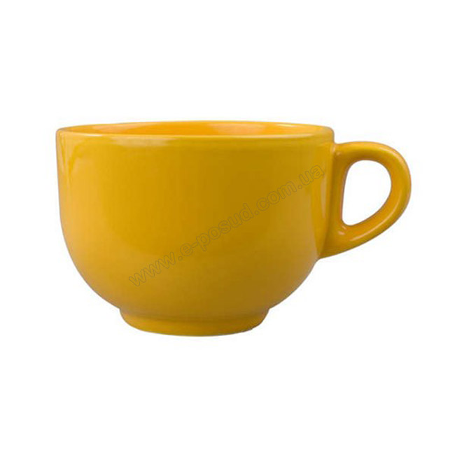 Желтая чашка для бульона 450 мл