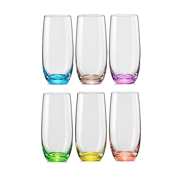 Набор стаканов Bohemia Rainbow 25180/D4662/350 (350 мл, 6 шт)