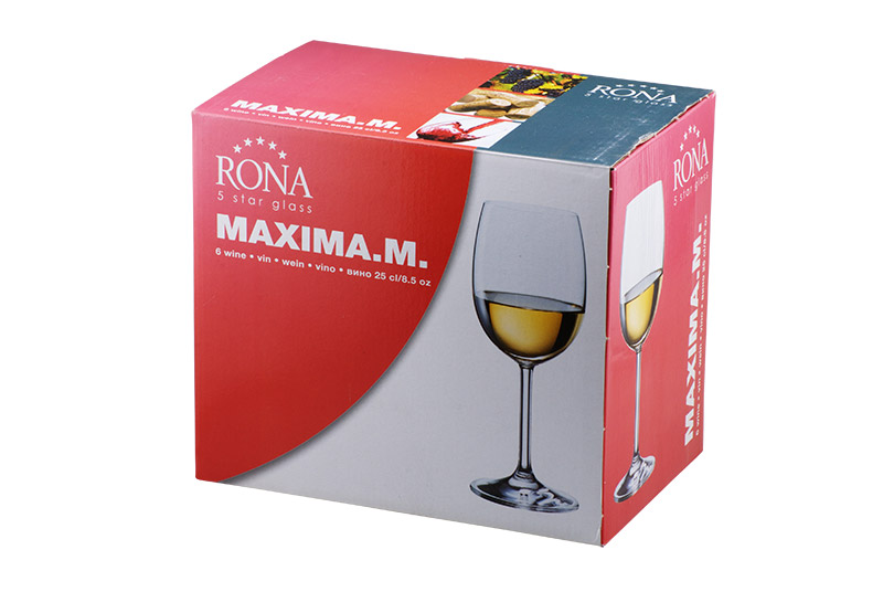 Набор бокалов для вина Rona Maxima 2809/250 (250 мл, 6 шт)