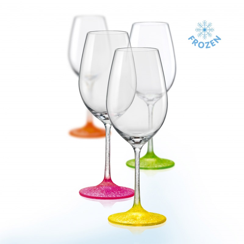 Набор бокалов для вина Bohemia Neon Frozen 40729/D4896/350 (350 мл, 4 шт)