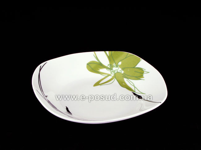 "Зеленый цветок" тарелка глубокая 20 см