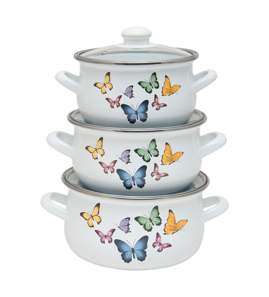 Набор посуды Infinity ED-1435 Butterflies 6516432 (6 пр)