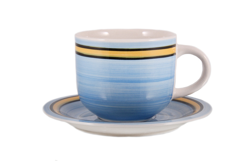 Чашка с блюдцем PDL Blue Rainbow 81128010 (350 мл)