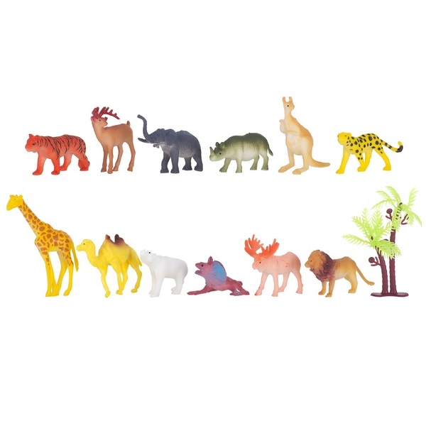 Набір фігурок Dingua Дикі тварини D0052 (12 шт)