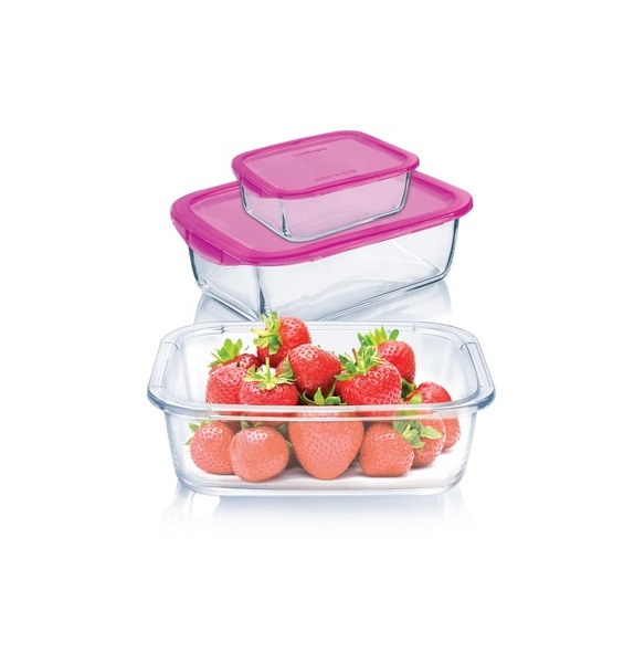 Набор контейнеров для хранения Luminarc Keep'n Box P9973 (3 шт + pink Bag)