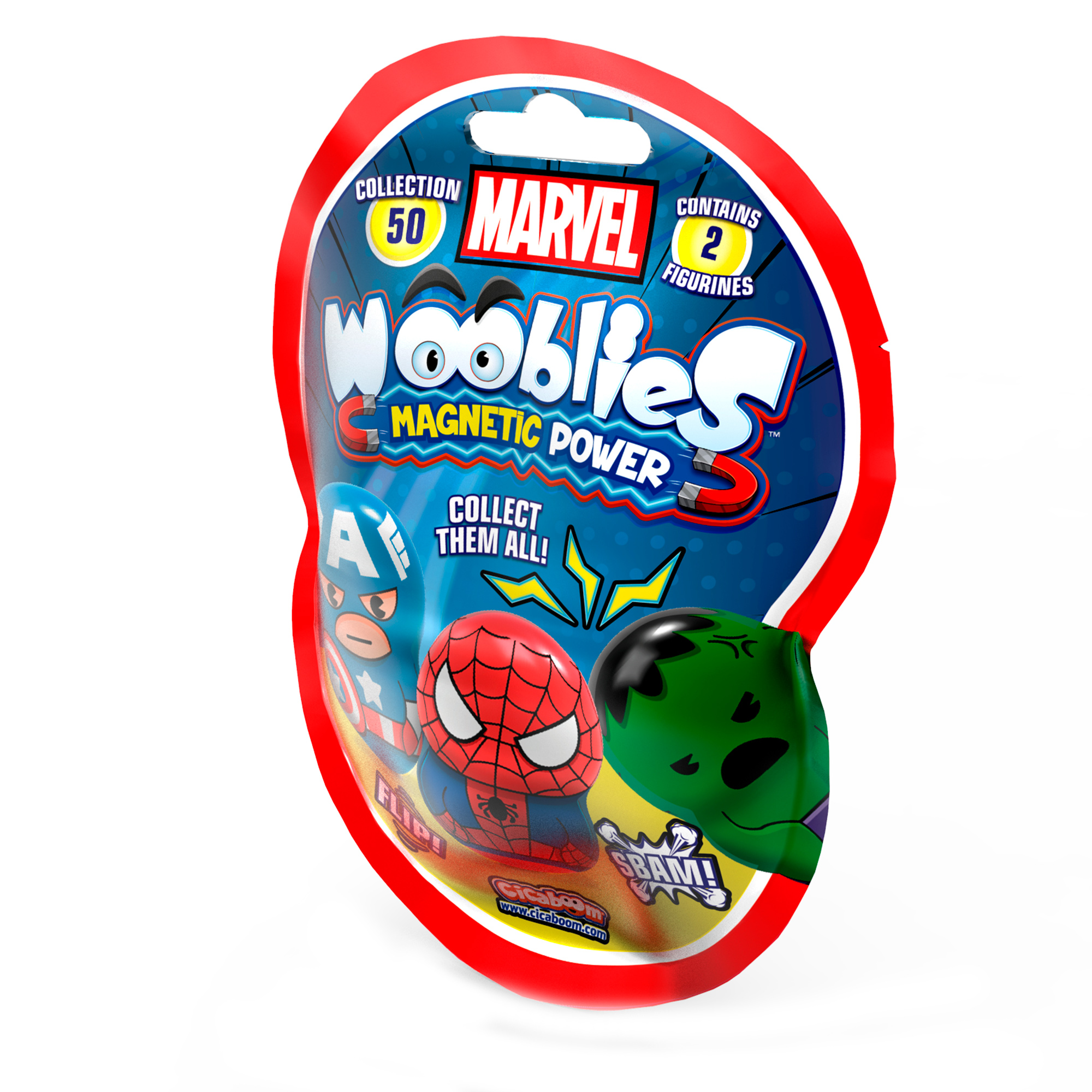 Магнитные фигурки Marvel Wooblies WBM001 (2 шт)