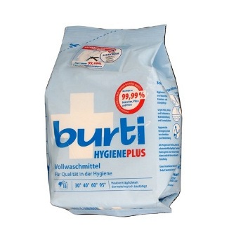 Стиральный порошок Burti Hygiene Plus 121011 (1,1 кг) для белых тканей