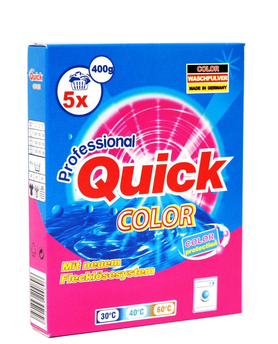 Стиральный порошок Quick COLOR 200896 (400 гр) для цветных тканей