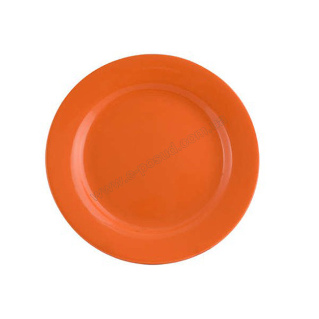 Оранжевая тарелка десертная 19 см