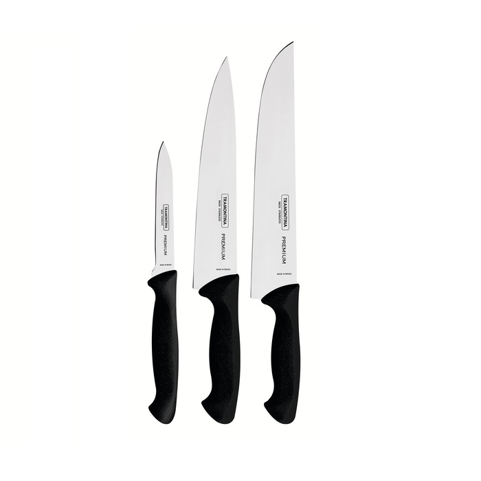 Набор ножей Tramontina Premium Black 24499/011 (3 пр)