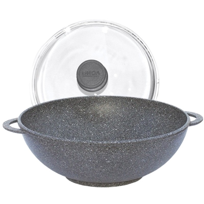 Сковорода-вок Биол Granite Gray 28034ПС (28 см)