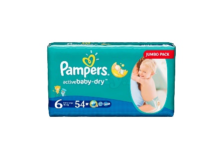 Подгузники Pampers Active Baby Extra Large 15+ кг (54 шт)