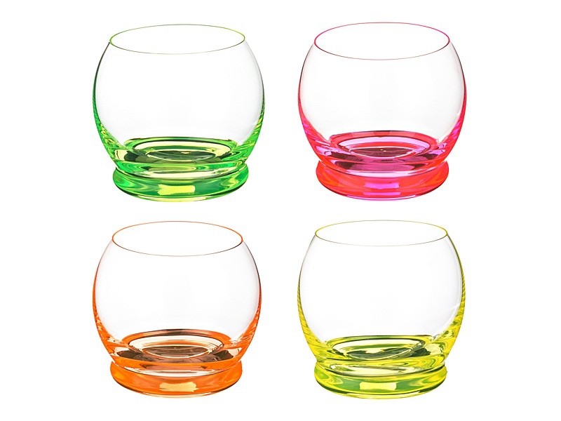 Набор стаканов Bohemia Crazy Neon 25250/D4904/390 (390 мл, 4 шт)