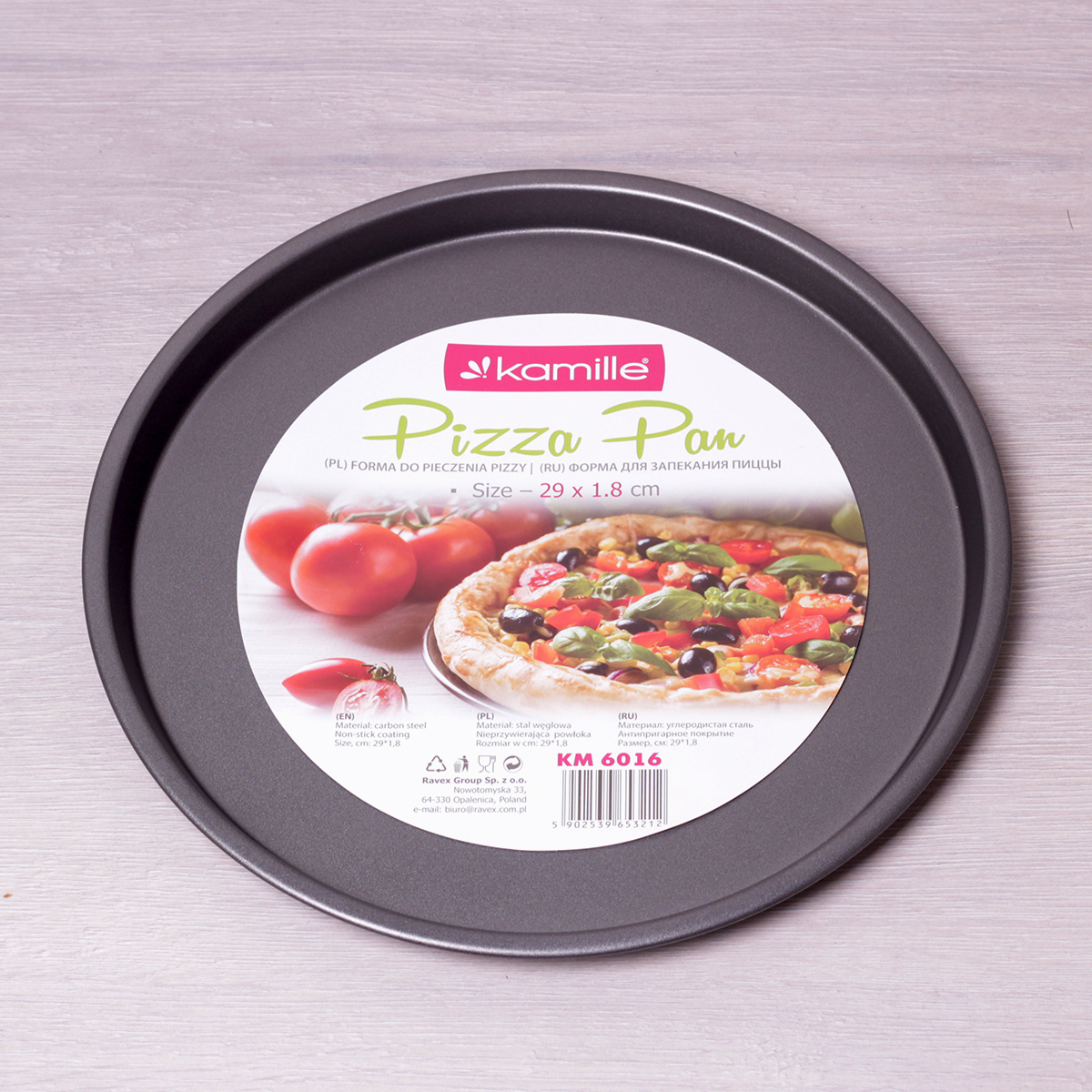 Форма для выпекания пиццы Kamille KM-6016 (29 х 1,8 см)