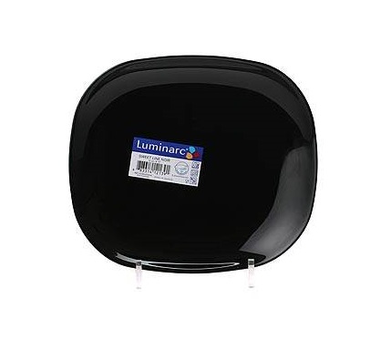 Тарелка Luminarc Sweet Line Black E7996 (21,5х19 см)