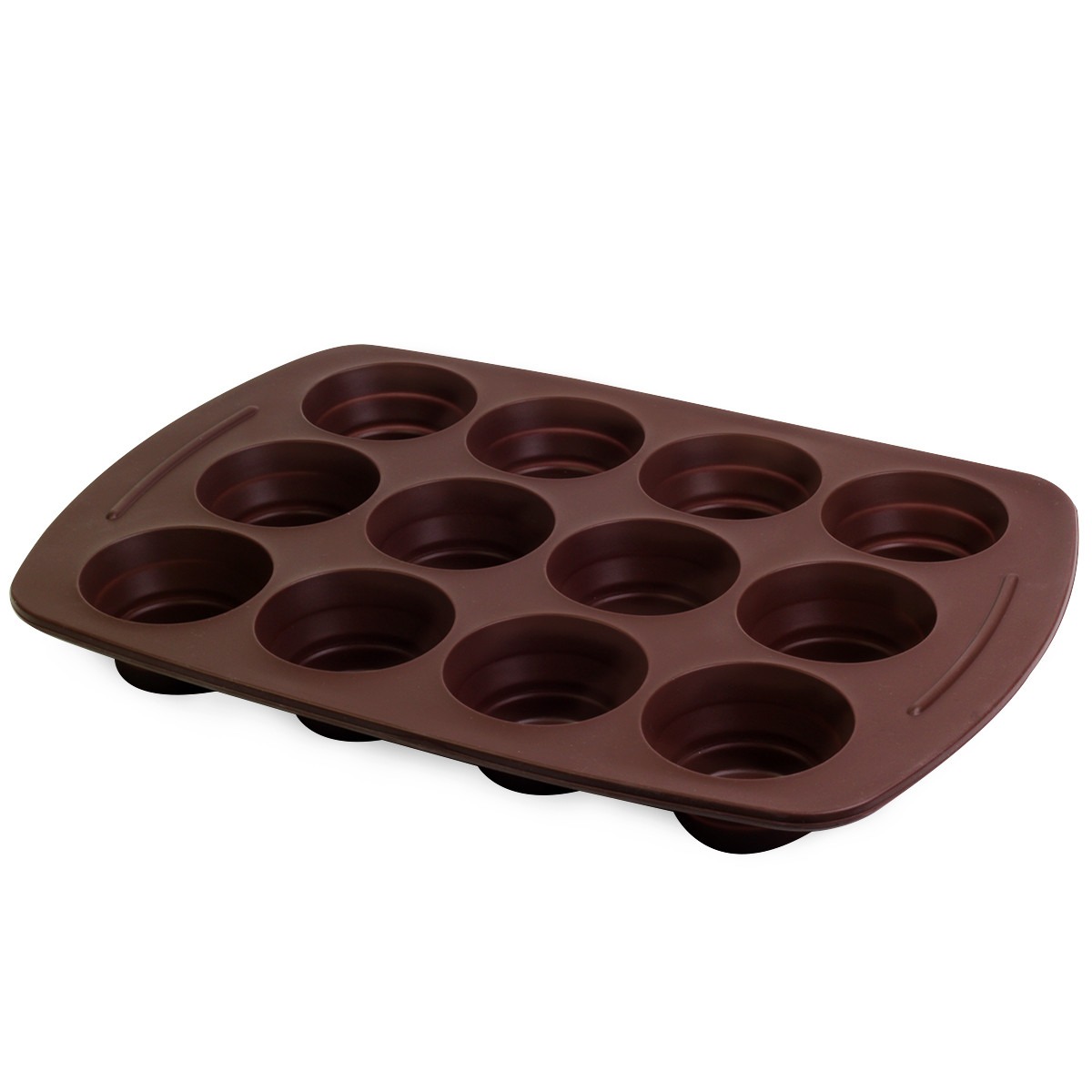 Форма для випікання кексів Kamille KM-7755-BN (38,5х27 см) коричневий