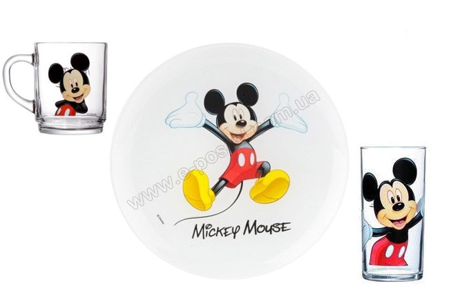 Детский набор Luminarc Disney Mickey Colors L2124 (3 пр.)